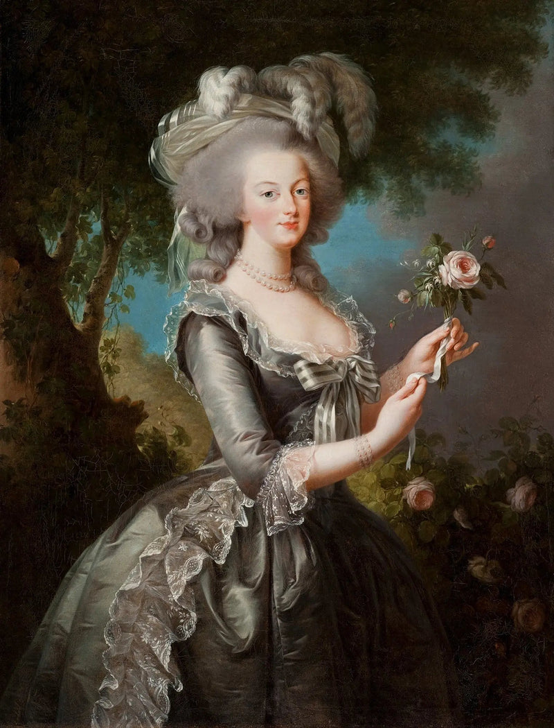 Marie-Antoinette kalt « til rosen » - Élisabeth Vigée Le Brun

Source:
Marie-Antoinette dite « à la Rose » - Élisabeth Vigée Le Brun