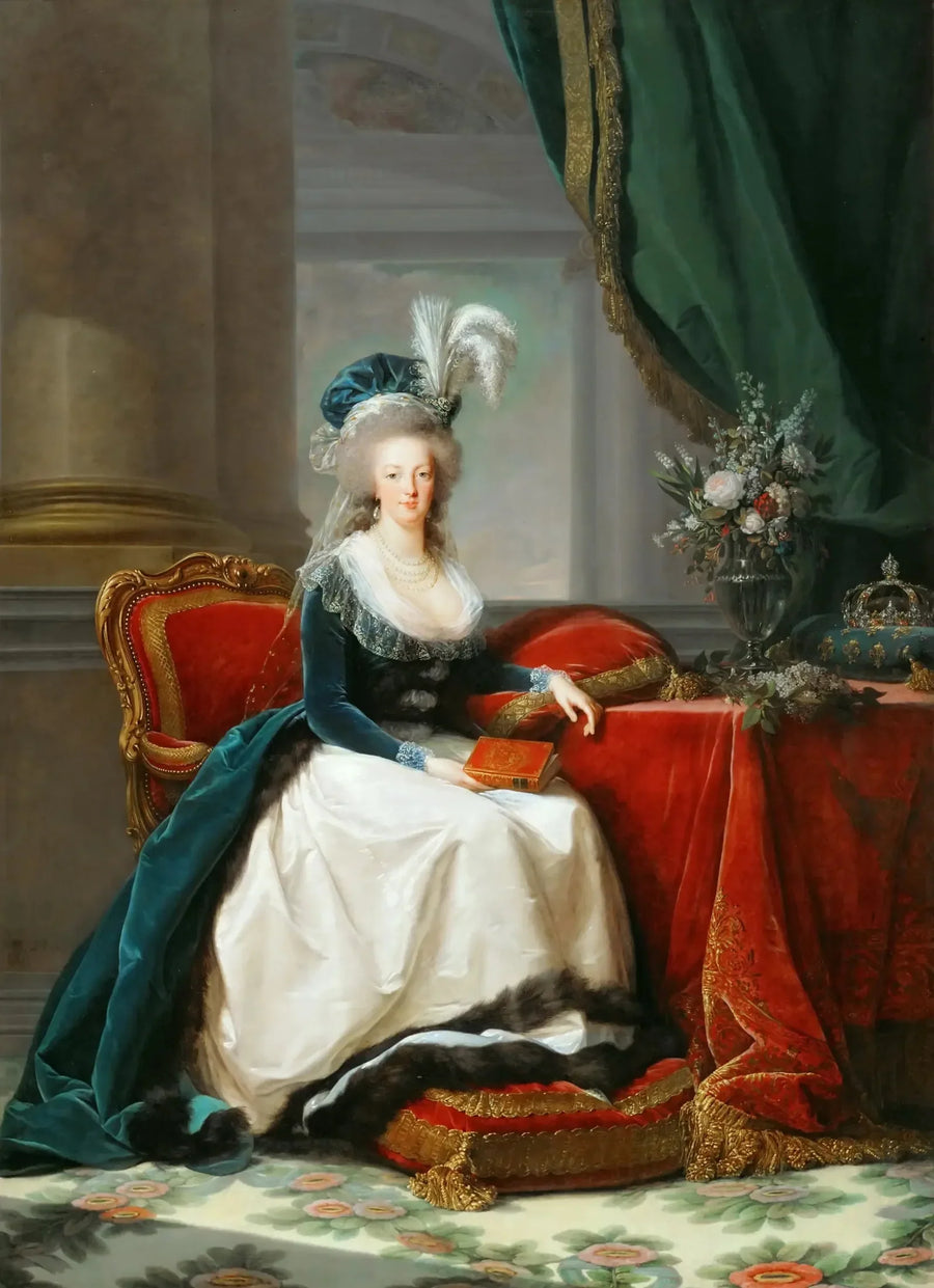 Marie-Antoinette, dronning av Frankrike - Élisabeth Vigée Le Brun

Source:
Marie-Antoinette, reine de France - Élisabeth Vigée Le Brun
