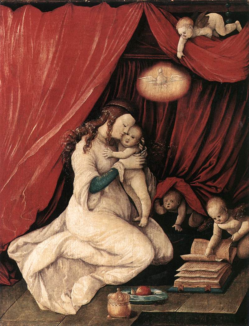 Marie med Jesusbarnet i et rom - Hans Baldung Grien