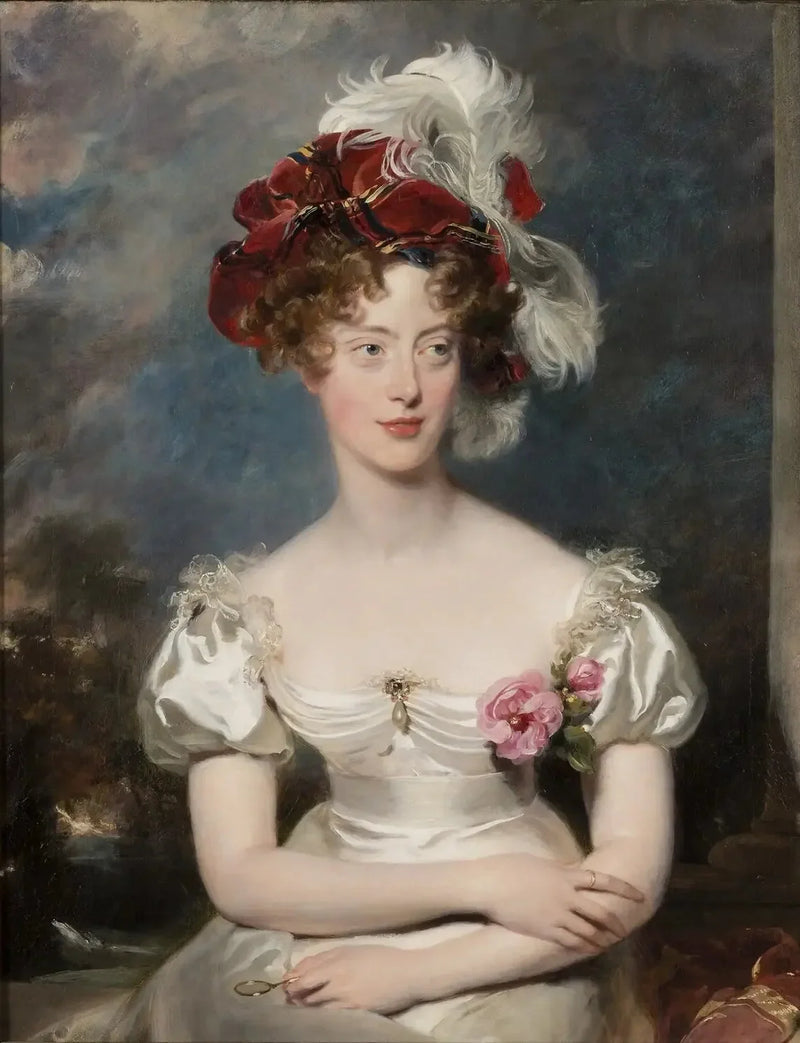 Marie Caroline de Bourbon-Sicile (1798-1870), hertuginne av Berry. - Thomas Lawrence