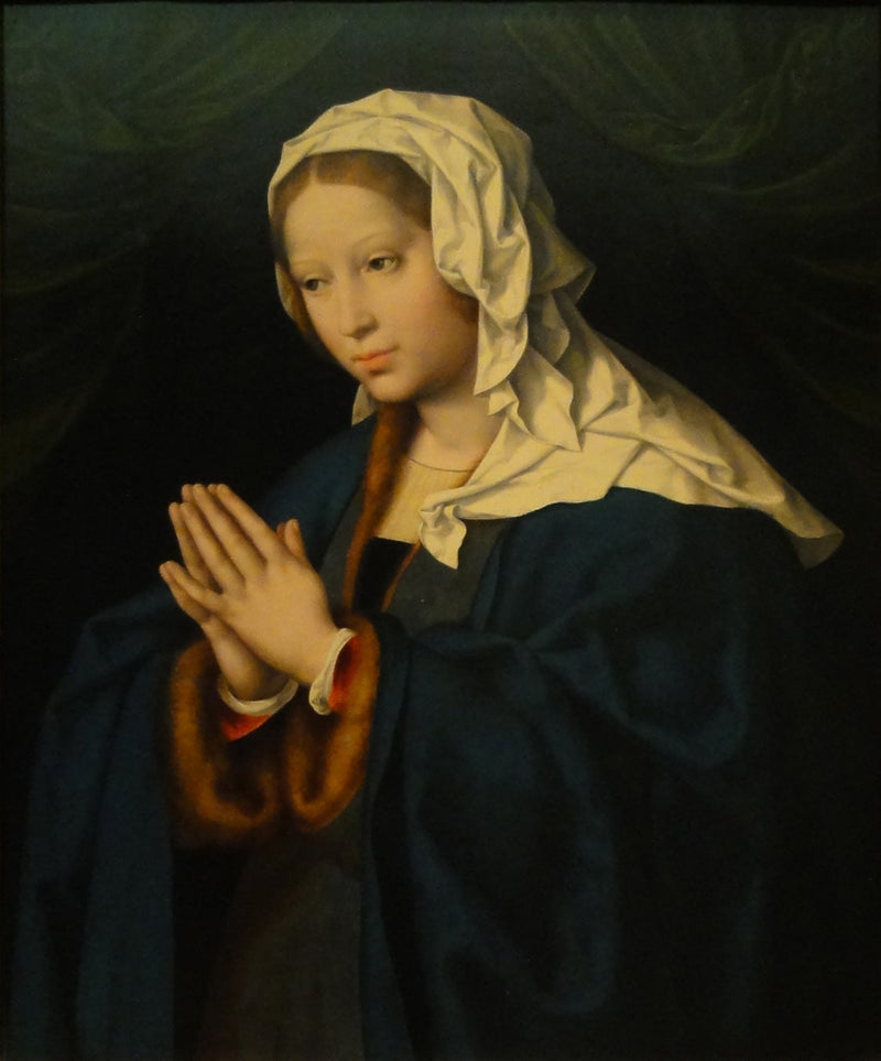 Maria i bønn - Joos van Cleve