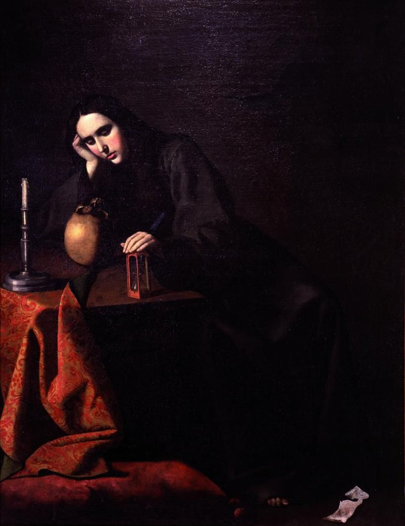 Marie-Madeleine i meditasjon - Francisco de Zurbarán