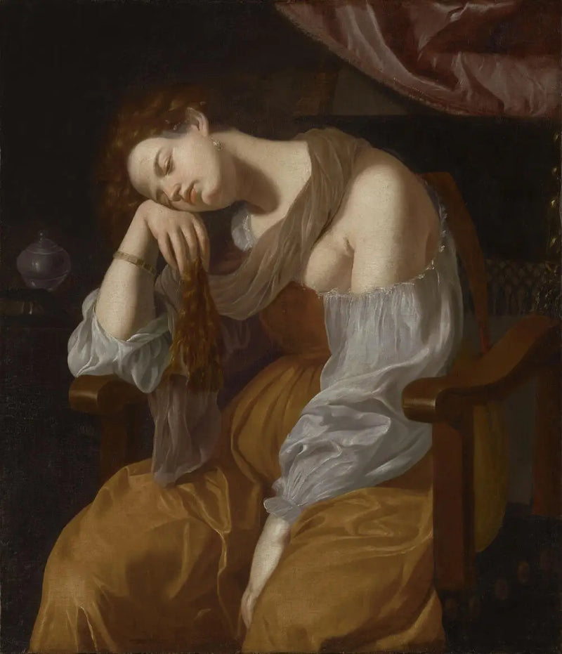 Marie Madeleine botfærende - Artemisia Gentileschi