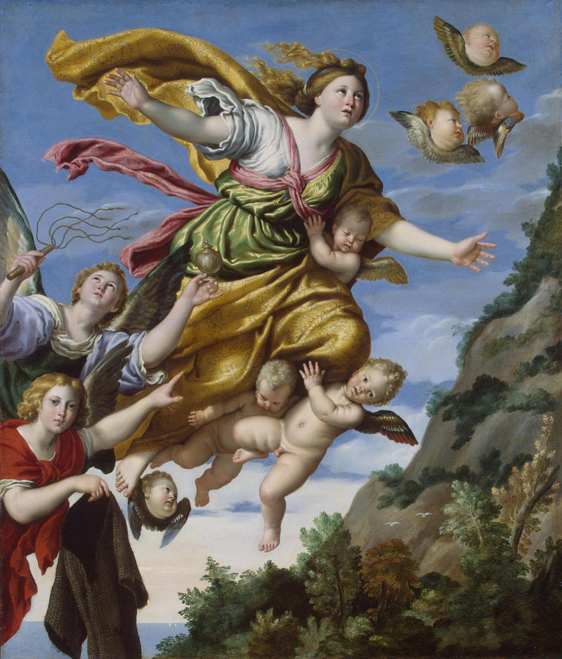 Marie Madeleine transportert til Himmelen - Domenichino