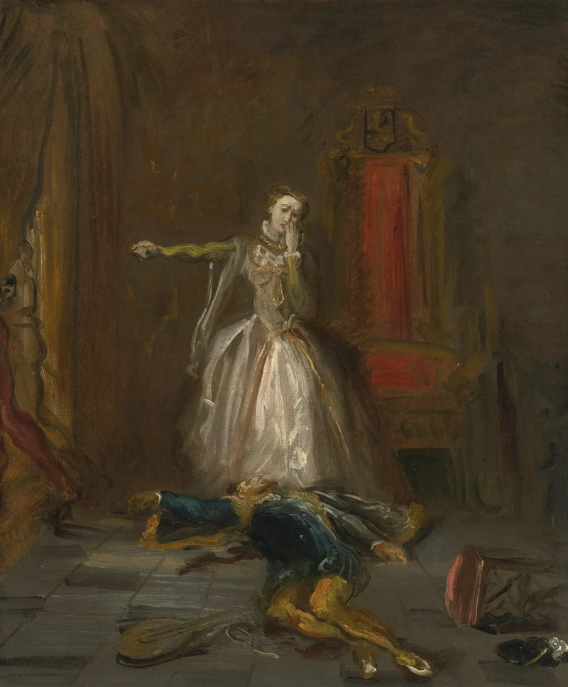 Marie Stuart sverger hevn - Théodore Chassériau