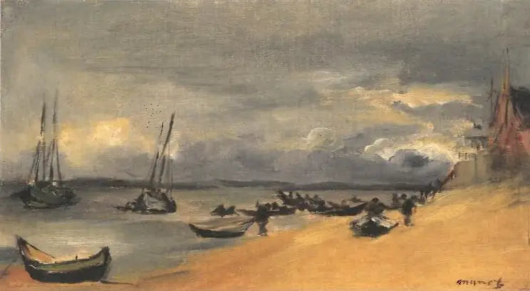 Marine, Arcachon, stormfullt vær - Édouard Manet