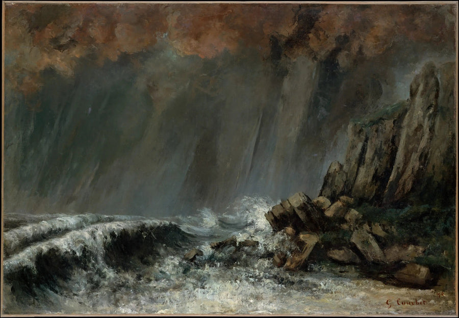 Marine: Den marine tornadoen - Gustave Courbet