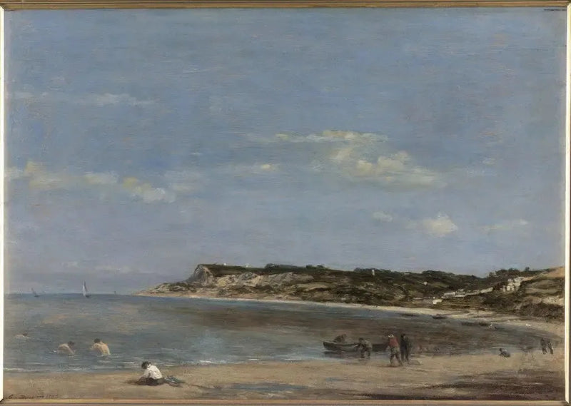 Marine, normannisk kyst - Eugène Boudin