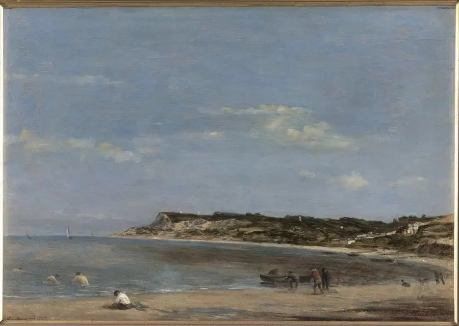 Marine, normannisk kyst - Eugène Boudin