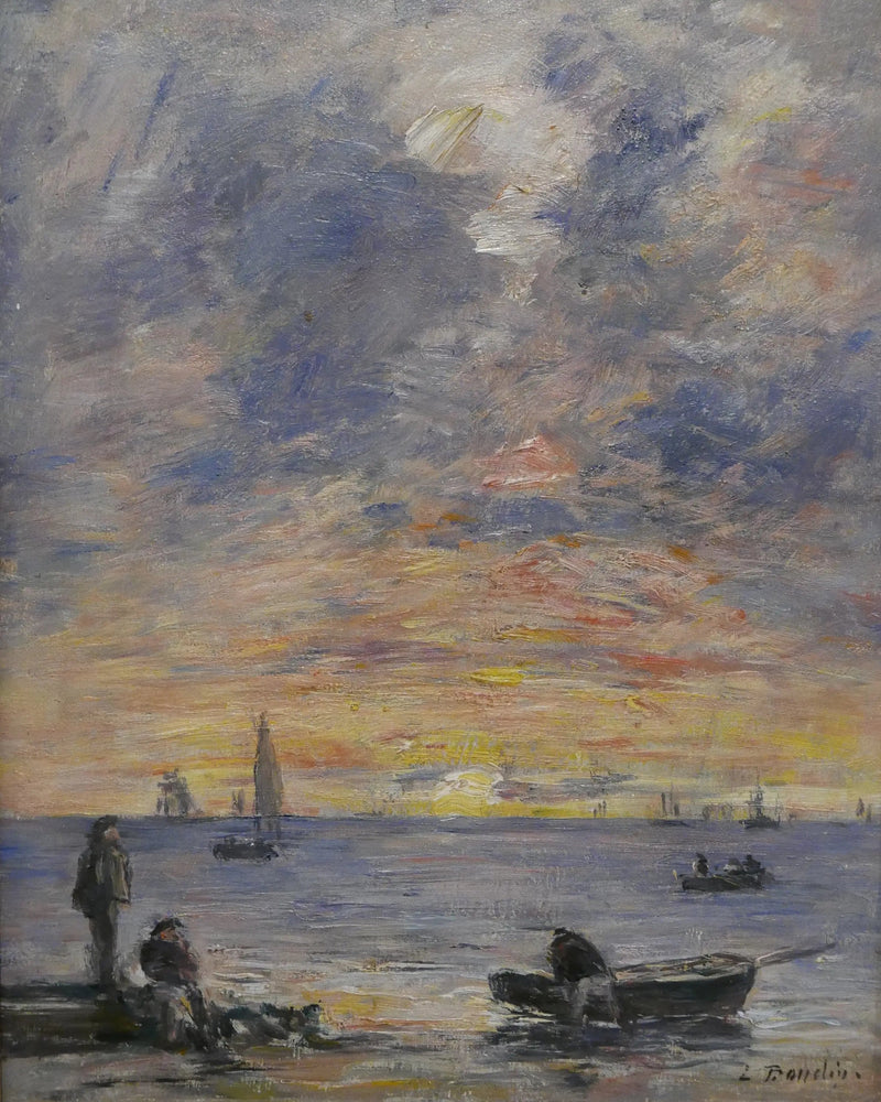 Marine, solnedgang - Eugène Boudin