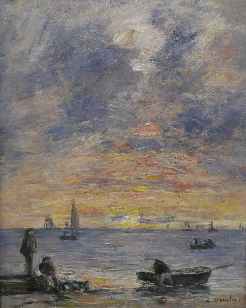 Marine, solnedgang - Eugène Boudin