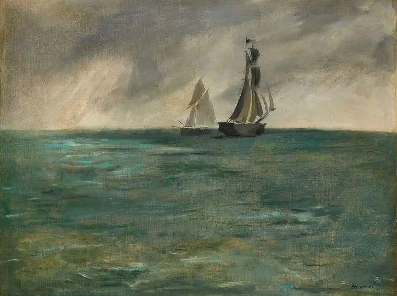 Marine, stormfullt vær - Édouard Manet