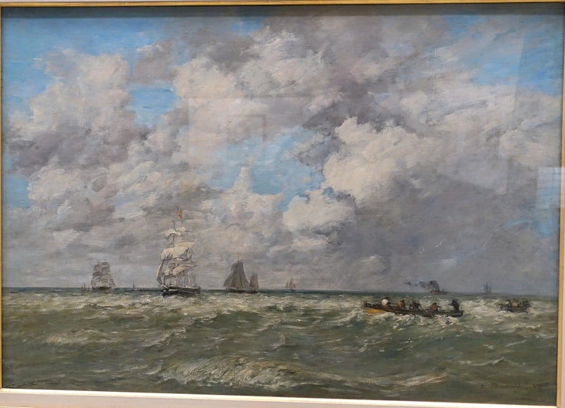 Marines, de lammefiskerne - Eugène Boudin