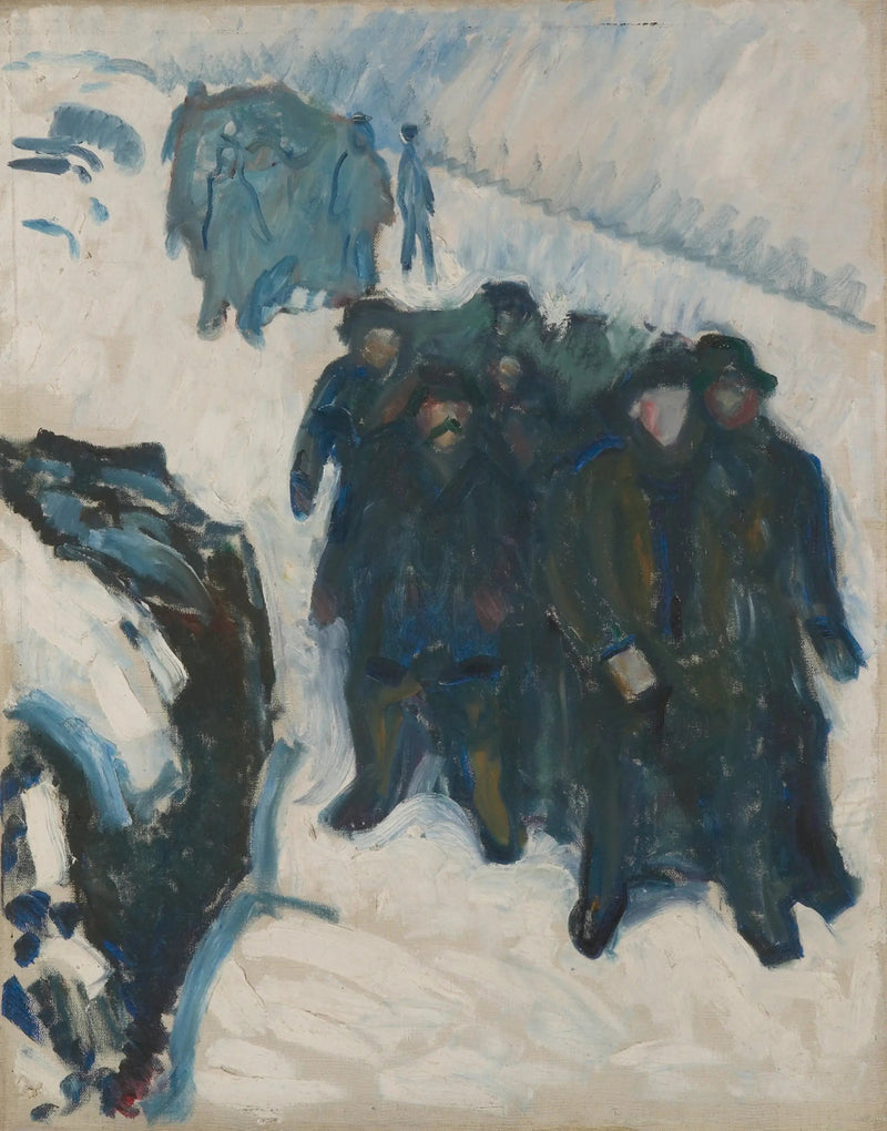 Marinere i snøen - Edvard Munch