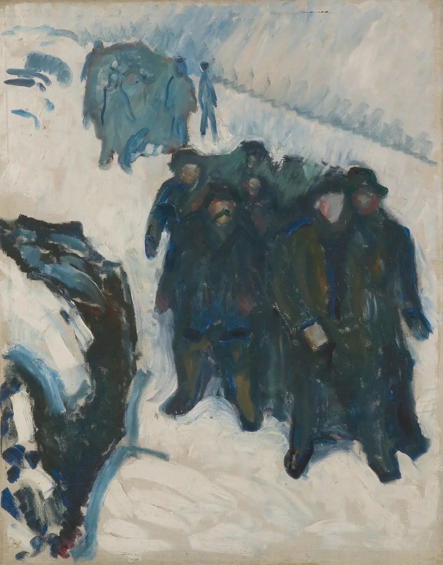 Marinere i snøen - Edvard Munch