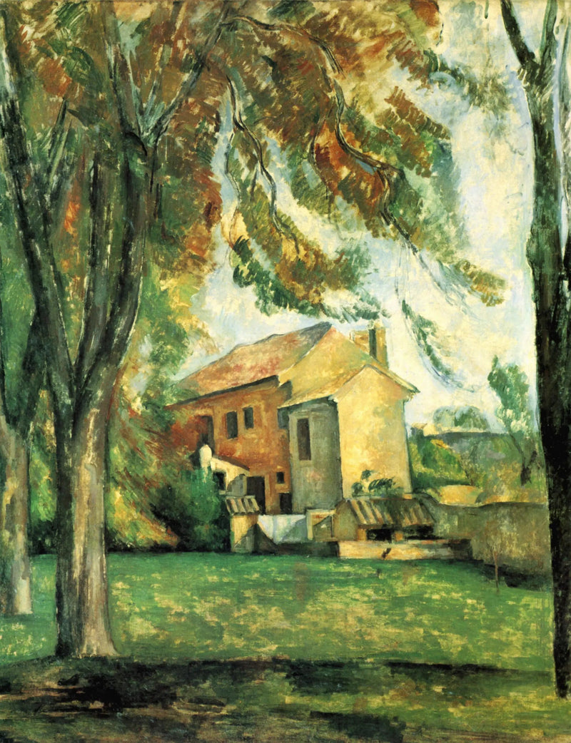 Hestekastanjer og gård på Jas de Bouffan - Paul Cézanne