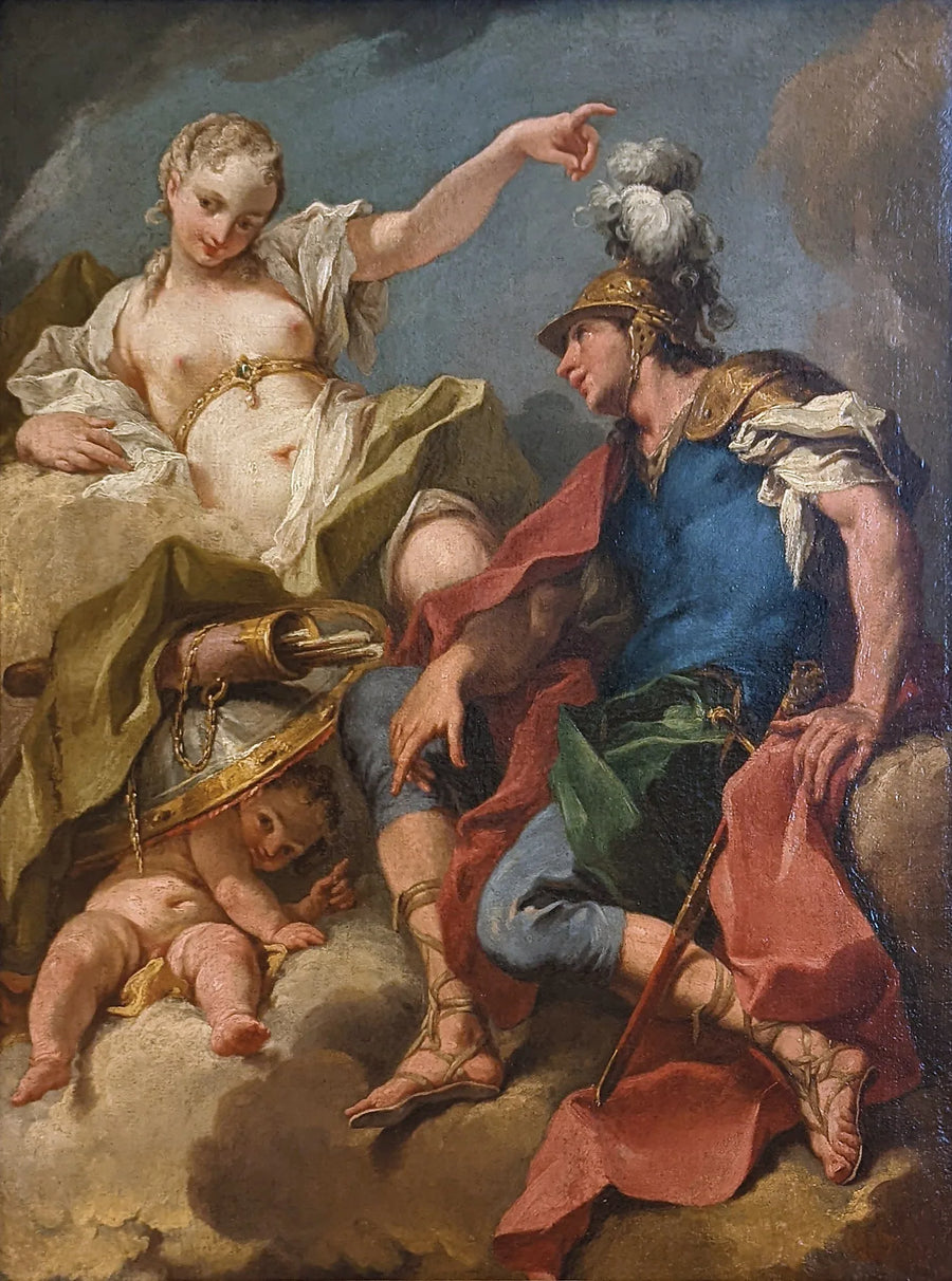 Mars og Venus - Giovanni Battista Pittoni