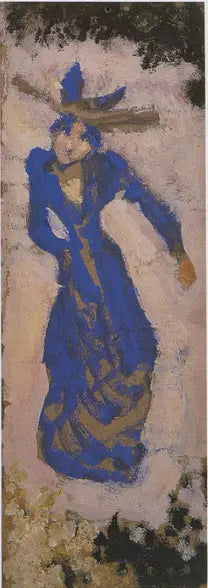 Marthe Mellot i blått - Édouard Vuillard