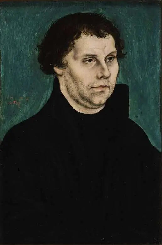 Martin Luther, halvkroppportrett, vendt mot høyre - Lucas Cranach den eldre