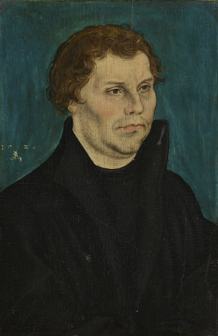 Martin Luther, i midtposisjon, vendt mot høyre - Lucas Cranach den eldre