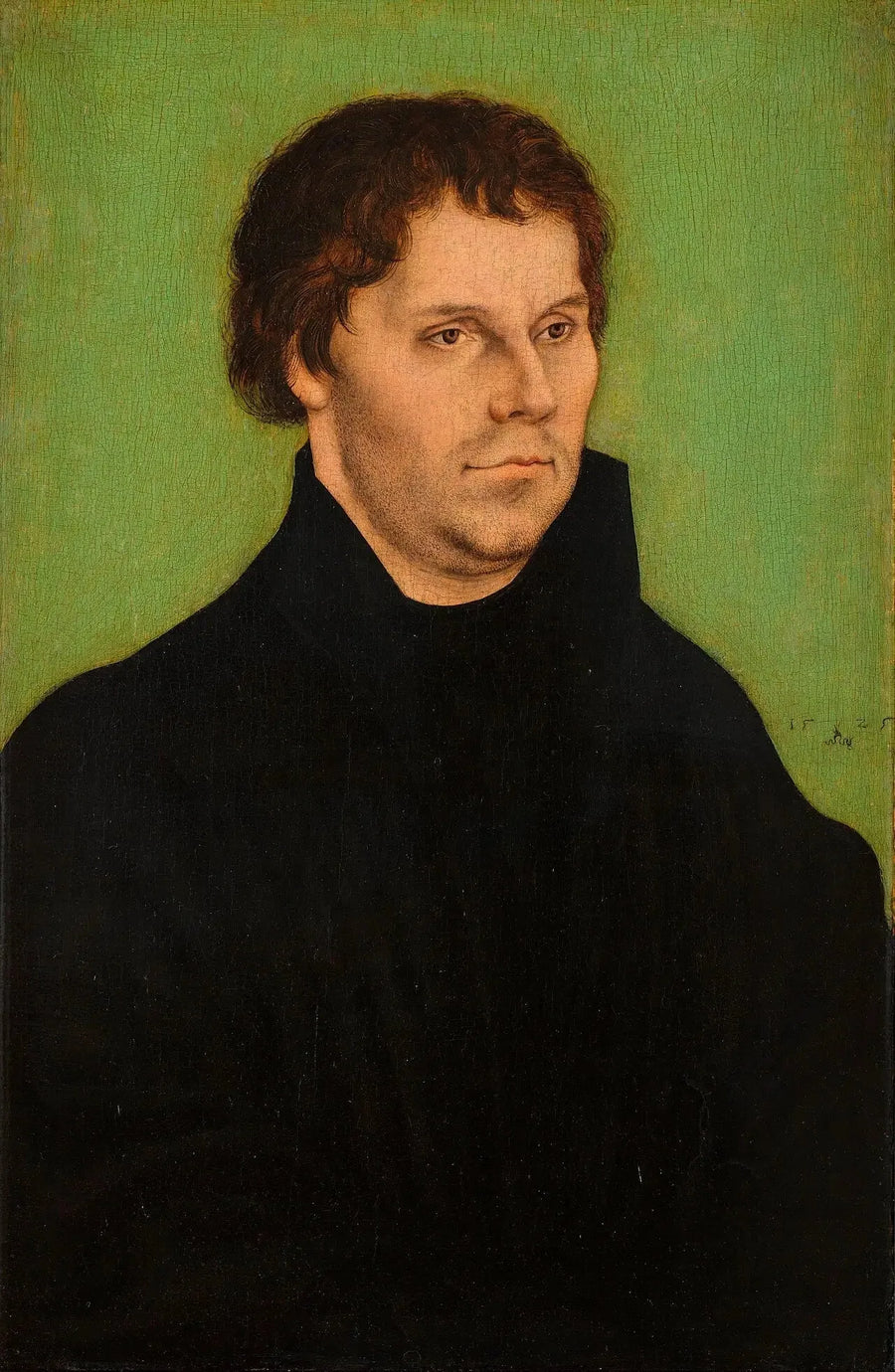 Martin Luther, i midtposisjon, vendt mot høyre - Lucas Cranach den eldre