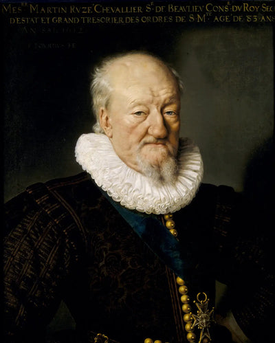 Martin Ruzé seigneur de Beaulieu (1527-1613) âgé de 83 ans - Frans Pourbus the Younger - Alpha Reproduction
