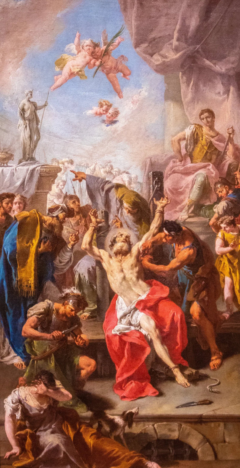 Martyrdom av Saint Barthélemy - Giovanni Battista Pittoni