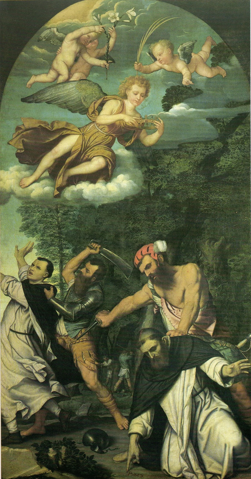 Martyrdom av Saint Pierre fra Verona - Alessandro Bonvicino