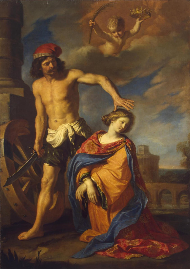 Martyre av helgen Katarina - Guercino