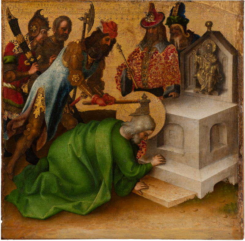 Apostlenes martyrdød: Saint Matthias' martyrdød - Stefan Lochner