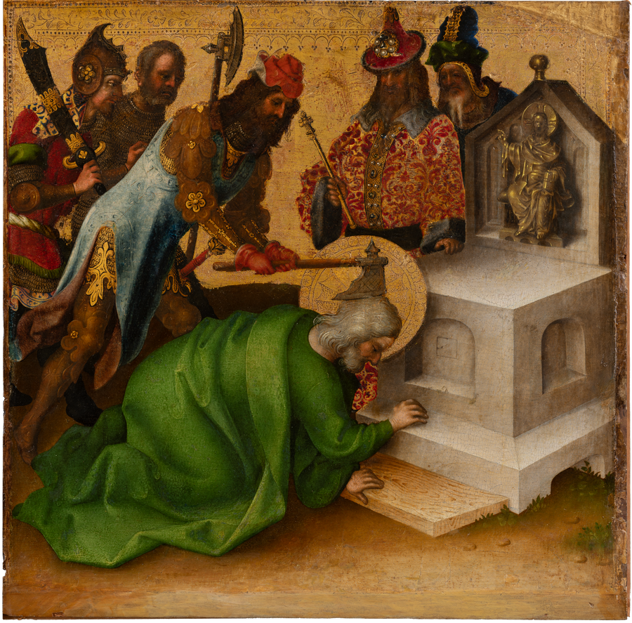 Apostlenes martyrdød: Saint Matthias' martyrdød - Stefan Lochner