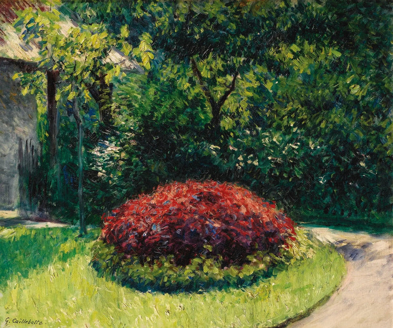 Blomsterbed, hagen til Petit Gennevilliers - Gustave Caillebotte