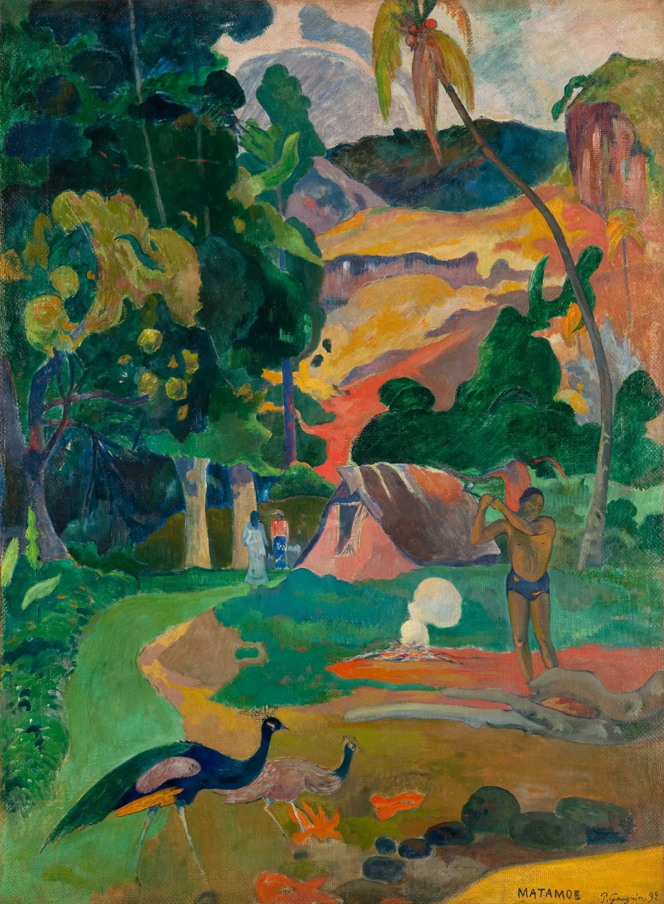 Reproduction du tableau « Matamoe - Paul Gauguin » par Alpha Reproduction en peinture à l’huile
