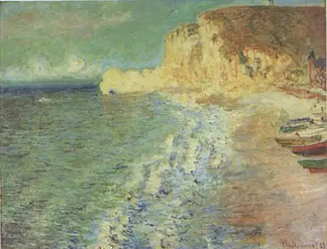 Morgen i Étretat - Claude Monet