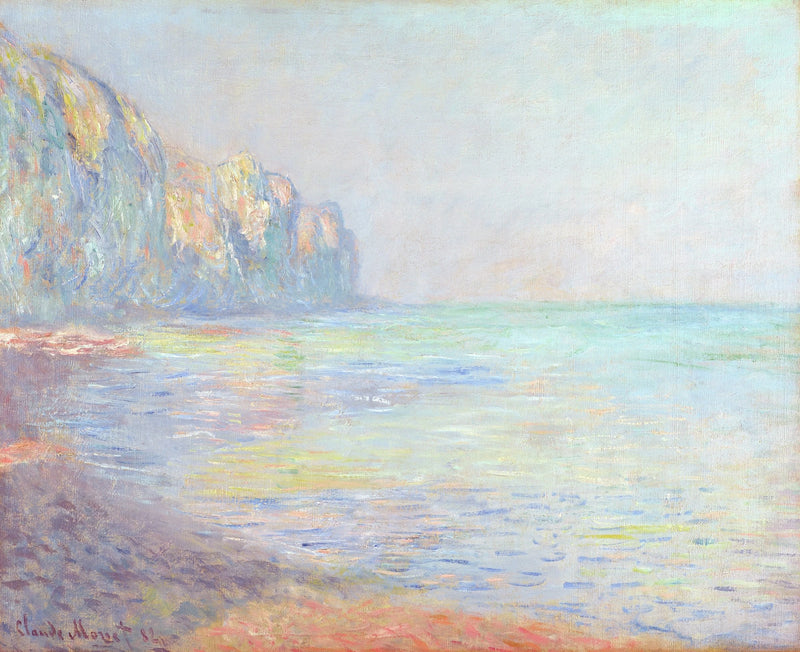 En tåkete morgen i Pourville - Claude Monet