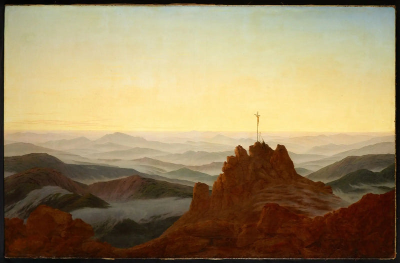 Morgen i Kjempefjellene - Caspar David Friedrich