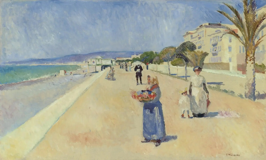 Morgen på Promenade des Anglais - Edvard Munch