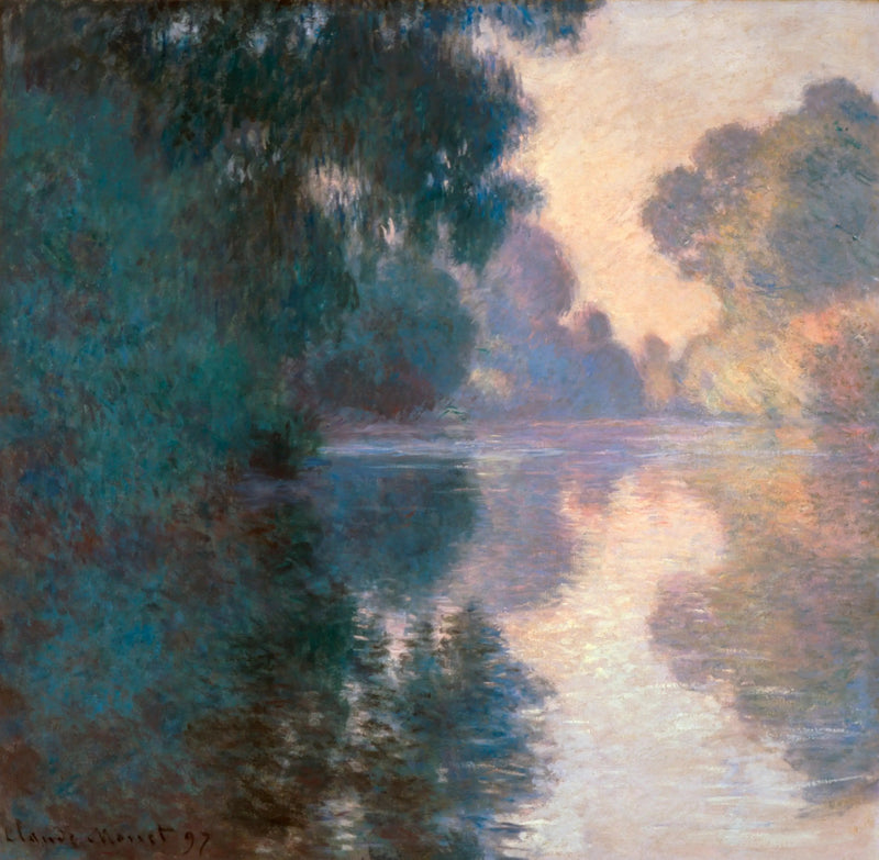 Morgen på Seinen, pent vær - Claude Monet