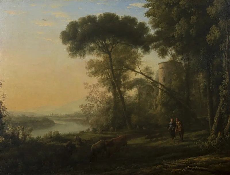 Morgen: Et skogkledd landskap - Claude Lorrain