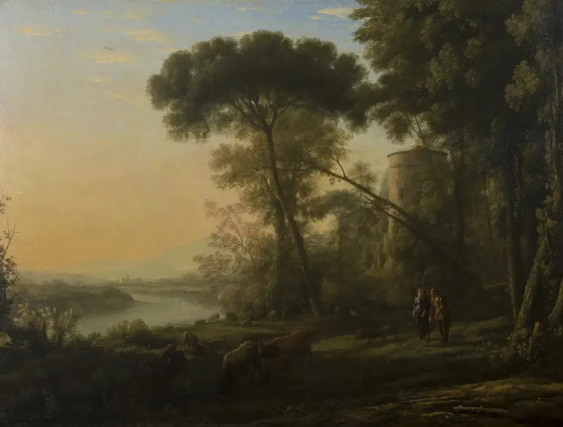 Morgen: Et skogkledd landskap - Claude Lorrain