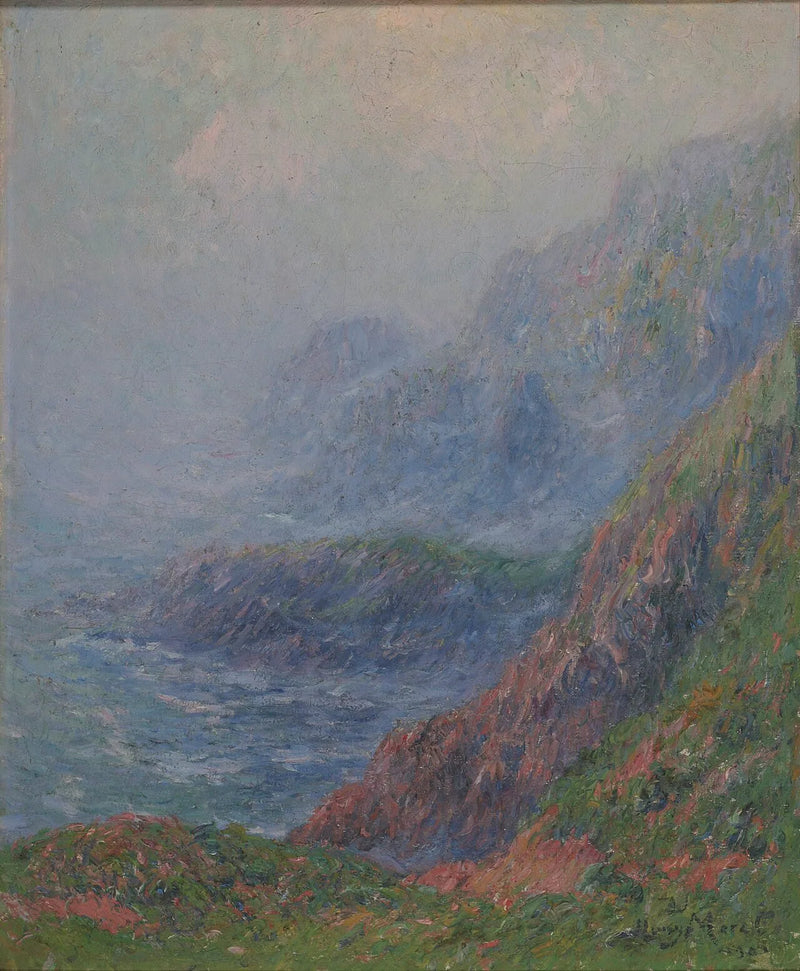 Tåkete morgen på Ouessant - Henry Moret
