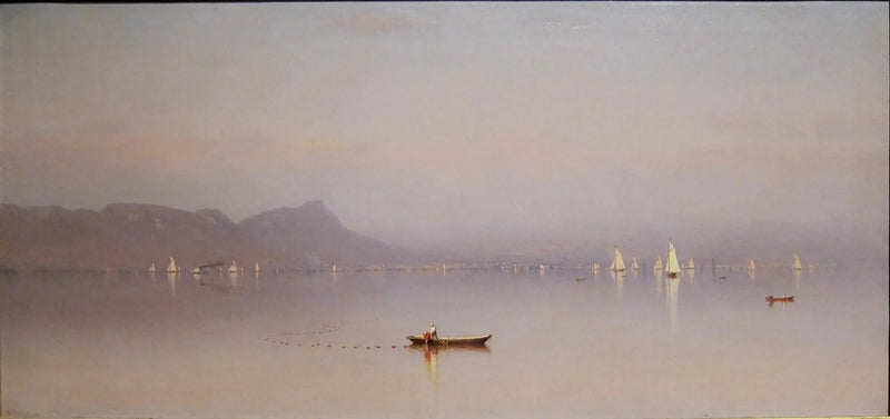 Formiddag i Hudson, Haverstraw-bukten - Sanford Robinson Gifford