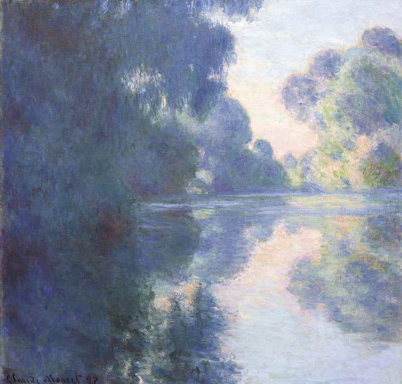 Morgen på Seinen W1484 - Claude Monet