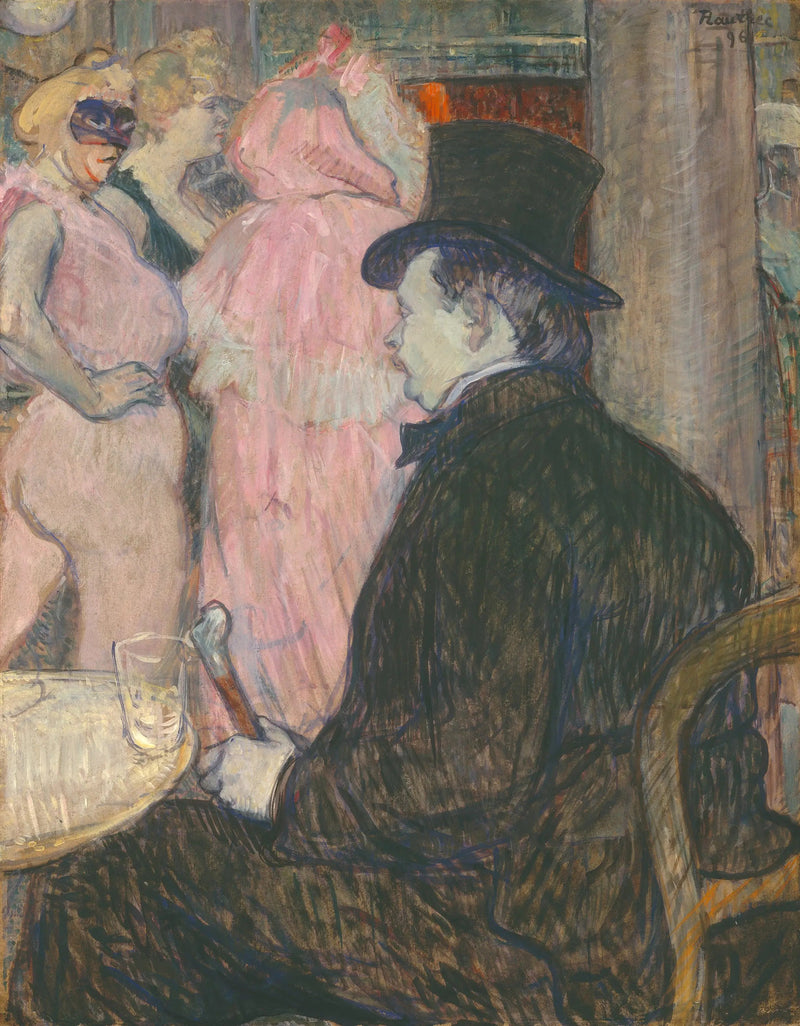 Maxime Dethomas: På Operaens Ball - Henri de Toulouse-Lautrec