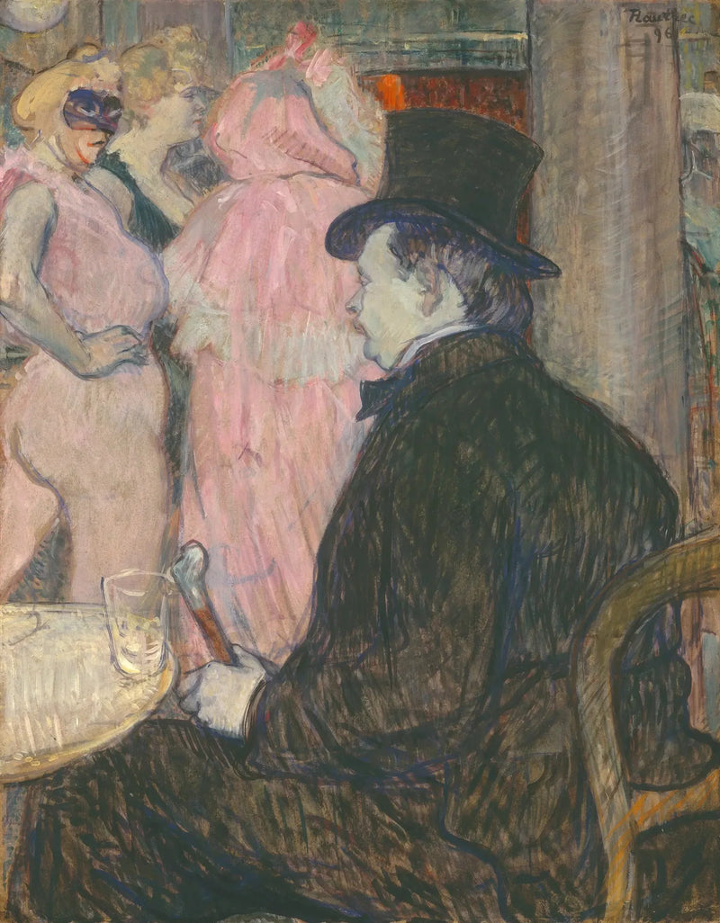 Maxime Dethomas: På Operaens Ball - Henri de Toulouse-Lautrec