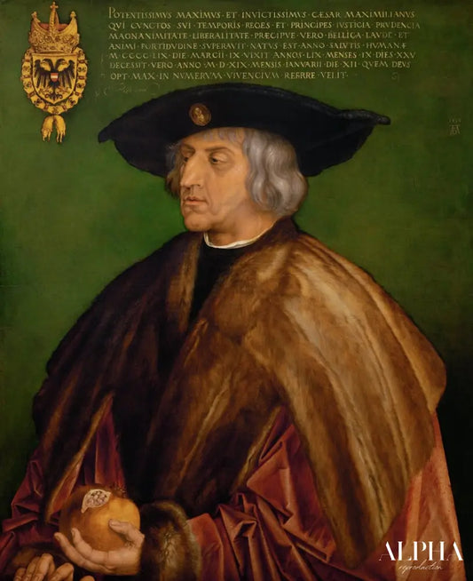 Maximilien Ier, Portrait - Albrecht Dürer - Reproductions de tableaux et peintures haut de gamme