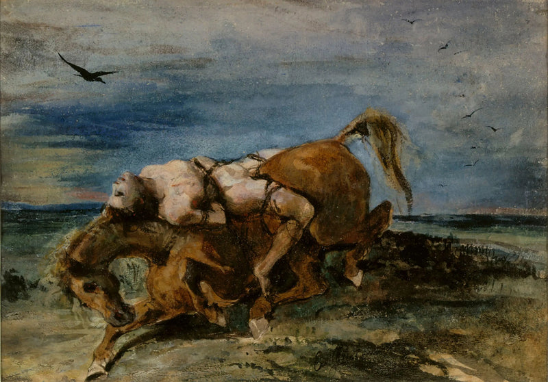 Mazeppa på den døende hesten - Eugène Delacroix
