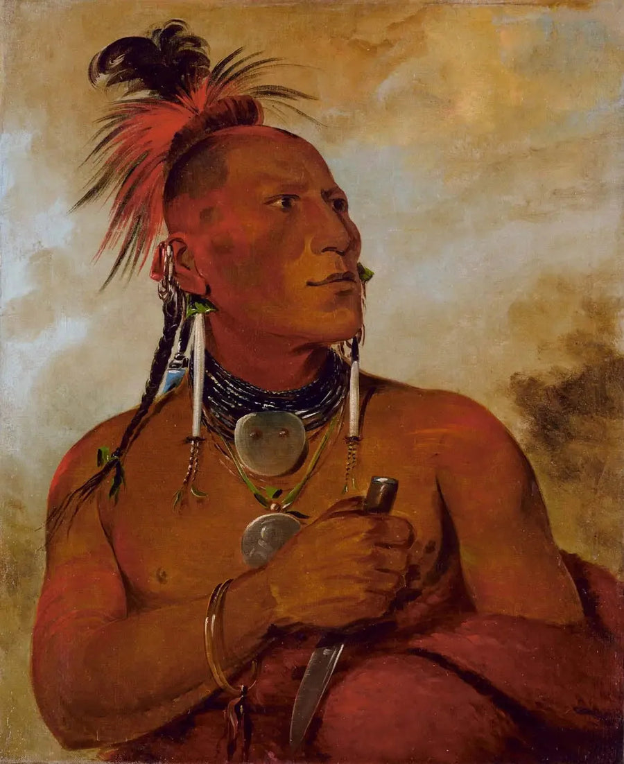 Meach-o-shín-gaw, liten hvit bjørn, en dyktig og anerkjent - George Catlin

Source:
Meach-o-shín-gaw, petit ours blanc, un brave distingué - George Catlin