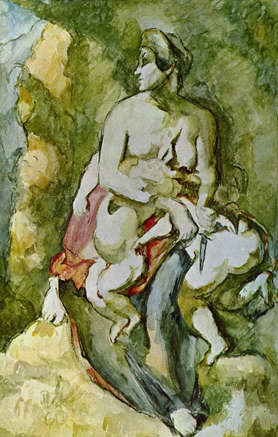 Medea, etter Delacroix - Paul Cézanne