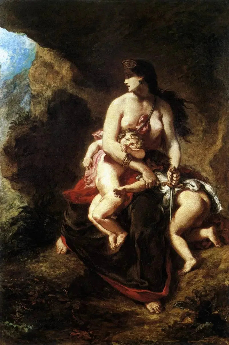 Medea i raseri - Eugène Delacroix